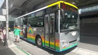 「大都會客運」14路線 往臺北車站 KKB-0111 HINO弘鉅雙門大復康巴士 復刻版彩虹公車 現已裝輪圈蓋 （某網友授權）2022/08/20