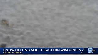 LIVE: Snow hitting Oconomowoc as the storm moves in