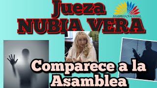 Jueza Nubia Vera comparece a la Asamblea Nacional caso vicepresidenta  Verónica Abad Amenazas