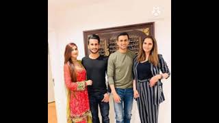 Hassan Ali with his Wife at Sania Mirza and Shoaib Malik…