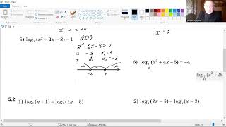 video алгебра 11- 5-1 логарифмические уравнения