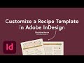 Customizable InDesign Creative Cookbook Template | Adobe Creative Cloud