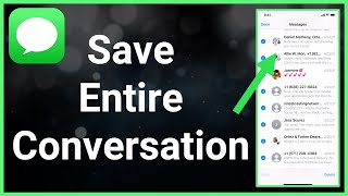 How To Save Any Text Conversation On iPhone