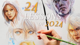 24 art lessons of 2024 (while starting a new sketchbook) ✦ collab with Annabelle Lee Artist ✦