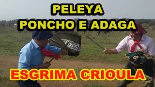 Poncho e Adaga - Esgrima Crioula Ferro Branco