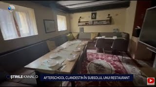 Stirile Kanal D - Afterschool clandestin in subsolul unui restaurant! | Editie de seara