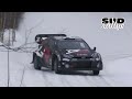 elfyn evans takes on the ice pet wrc rally sweden 2025 with yaris rally1