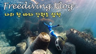 Freediving Vlog 강원도 삼척 프리다이빙 브이로그. 프린이의 첫바다  #프리다이빙 #freediving #프다 #freedive #프린이