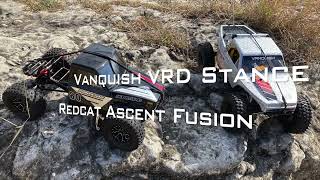 Redcat Ascent Fusion and Vanquish VRD Stance Crawling 5 Mile Dam