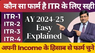 ITR form 1 2 3 4 5 6 7  । Which ITR to file | How to Choose ITR Form | What is ITR 1 2 3 4 5 6 | itr