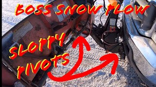 #boss #snow #plow sloppy pivots 20 years old