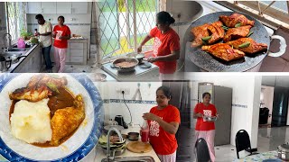 ஆப்பிரிக்கன் style fufu recipe😍😍ஊடகம் மீன் குழம்பு day in my life in Brunei country