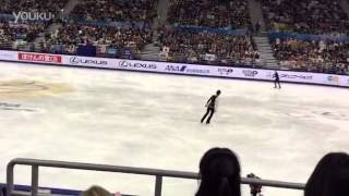 羽生選手と中国選手衝突の瞬間HD　観客席ビュー