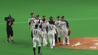 170930 最後は増井が三振で締めてファイターズが勝利！