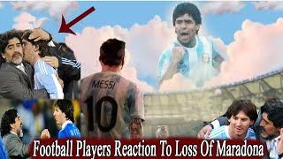 ম্যারাডোনাকে হারিয়ে মেসির প্রতিক্রিয়া II Football Players Reaction To Loss Of Maradona news update