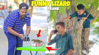 Funny Lizard Prank in Public - | @NewTalent