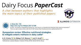 Ep #11  Effective nutritional strategies to mitigate enteric methane in dairy cattle