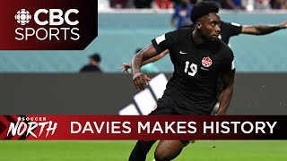 Alphonso Davies makes HISTORY with first Canada Soccer goal at a Men's World Cup | Soccer North