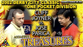 CLIFF JOYNER vs JOSE PARICA - 2002 Derby City Classic One Pocket Division