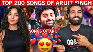 🇮🇳 I KNOW A LOT 😍 Top 200 Nostalgic Songs Of Arijit Singh (2011-2024) | foreigners reaction!