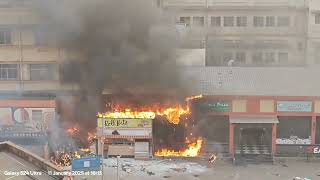 শিয়ালদা স্টেশনে আগুন । fire at Sealdah railway station  11 January 2025