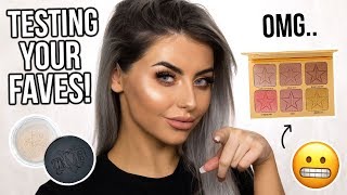 OMG! TESTING MY SUBSCRIBERS FAVOURITE MAKEUP! FULL FACE OF FIRST IMPRESSIONS