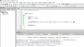 Rules for Constructing Variable Names: C