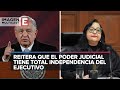 Ministra Norma Piña es presidenta de la SCJN gracias a mi: López Obrador