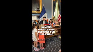 Mamdani repeals kids' bedtimes for NBA finals