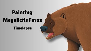 Painting Megalictis Ferox