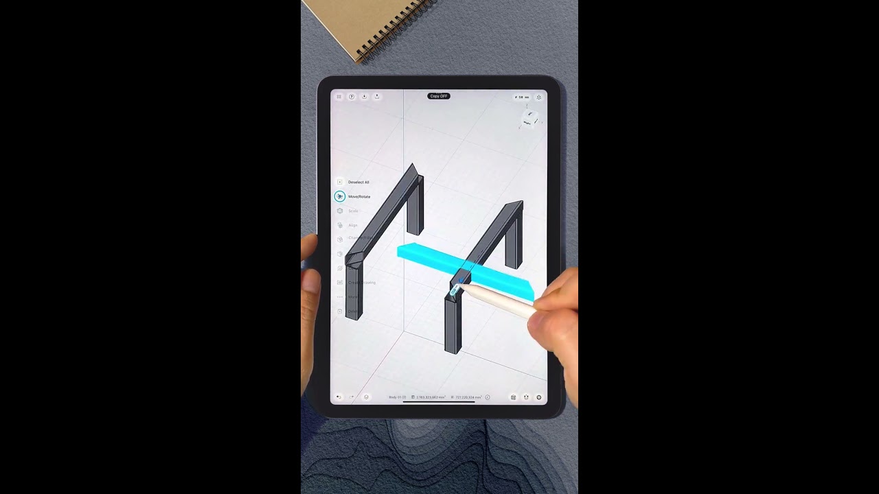 Designing Frame Structure on the iPad Shapr3D
