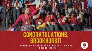 Brookhurst Wins World Scholar's Cup 2022 - Nairobi Round