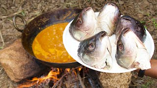 FISH HEAD CURRY COOKING BY RANGERS | ROHU HEAD GRAVY | SOUTH INDIAN STYLE FRESHW