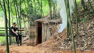 野生で生き残るための暖かい避難所を作り、地下室に暖炉を作りましょう。シンミー