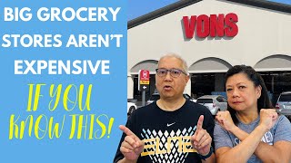 GROCERY TIPS THAT SAVE US MONEY AT BIG GROCERY STORES LIKE VONS I #buhayamerika #frugalliving