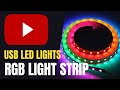 RGB USB Light Strip for PC | USB LED Strip for TV | RGB LED Light Review In Hindi | Giveaway