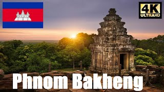 🇰🇭 Phnom Bakheng Temple  - Immersion in Siem Reap Cambodia HD 4K 🚶