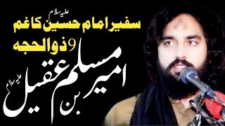 Shahadat Ameer Muslim Bin Aqeel 9 Zilhaj Majlis Zakir Waseem Abbas Baloch 2022