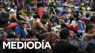 Incertidumbre en la caravana migrante por visas humanitarias | Noticias Telemundo