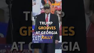 Donald #Trump grooves to 'YMCA' song as he concludes his rally in #Georgia.