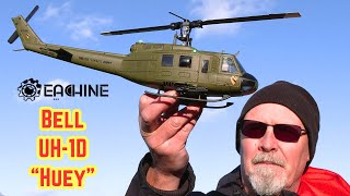 HOW GOOD IS IT OUTSIDE ? NEW Eachine E190 1:34 UH-1 Helicopter with Altitude/Position Hold