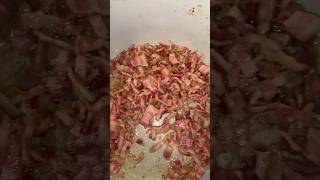 Trick for easily cutting bacon into small slices