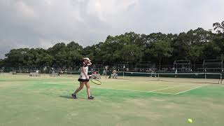 2019年IH テニス 女子 シングルス 2回戦 青木乙葉 （誉 愛知） × 元山未優 （鳳凰 鹿児島）