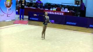 102年全運會韻律體操Rhythmic Gymnastic賴新雅_球