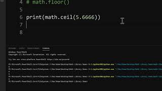CTEC 121: math.ceil() and math.floor()