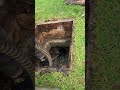 explosive release of backed up septic pipe