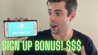 Postmates Sign Up Bonus! & Other Bonuses!