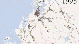 Bebyggelseutveckling åren 1980-2010 i Jakobstadsregionen