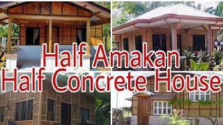 Half Amakan Half Concrete | Amakan House Design 100-200k Budget