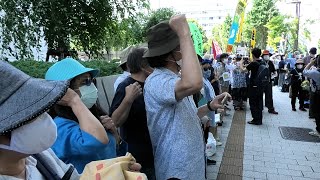 土地規制法案、参院内閣委で可決強行　国会内外で反対行動